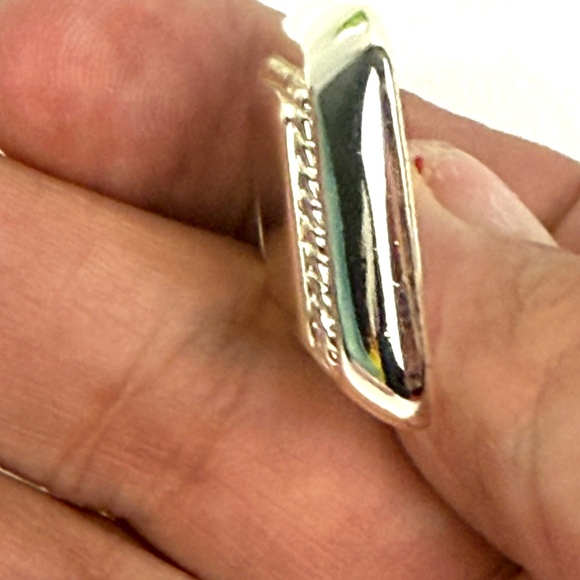 Vintage Chicco’s Silver Pendant | Rectangular Frame Pendant | Designer Jewelry | - Picture 9 of 12